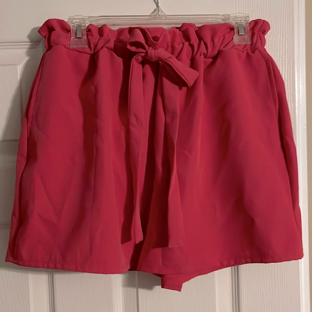 Hot pink high waisted shorts size medium